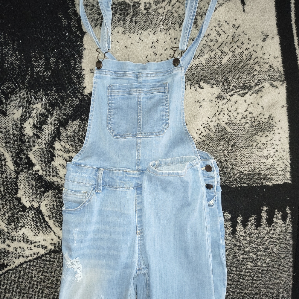 Light Blue Denim Overalls
